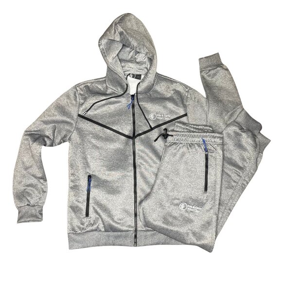 Tote & Carry First Class Tracksuit Set - Grey Tech Hoodie & Joggers - Picture 2 of 13